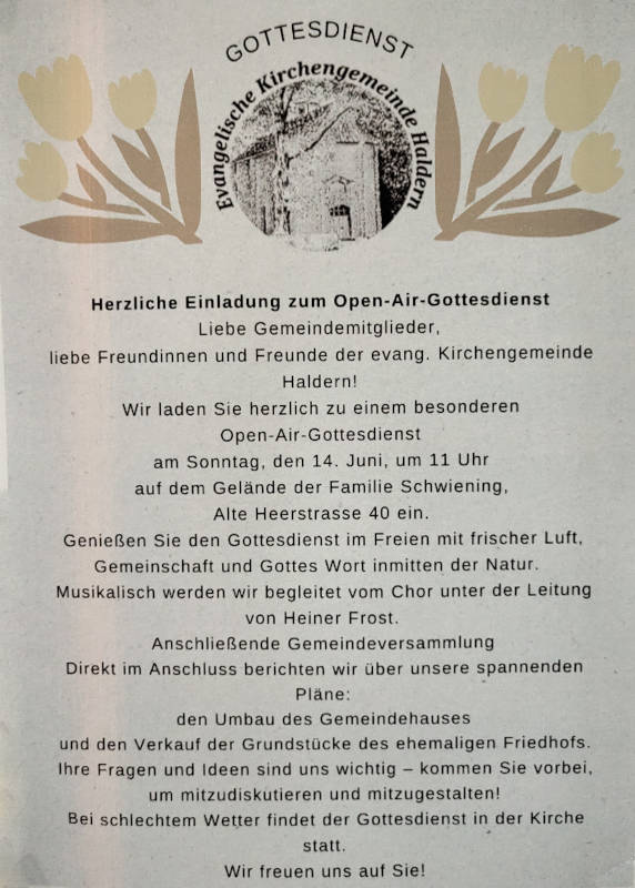 Open Air Gottesdienst